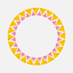 Watercolor bright template of triangles N2