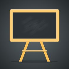 Blackboard with easel N2