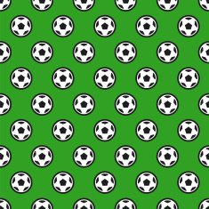 Soccer Ball on Green Seamless Background N2