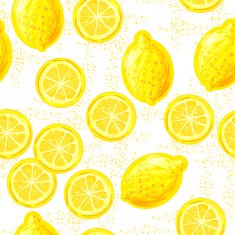 Seamless pattern with lemons N13