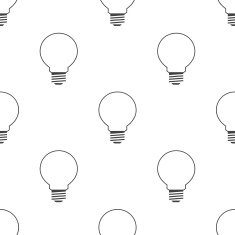 idea symbol vector seamless pattern