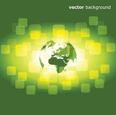 3D Earth Globe - Abstract Background