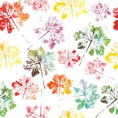 watercolor pattern of leaves seamless texture background N21