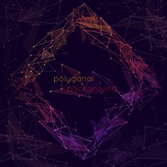 Wireframe polygonal background N2