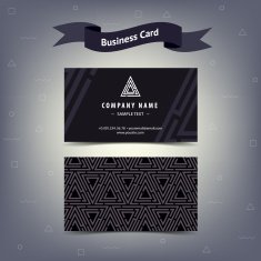 black maze visiting card concept N2