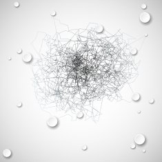 Light circles abstract background vector illustration