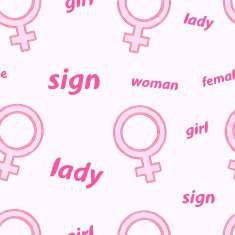 Seamless female sign