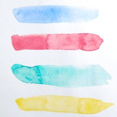Three Abstract Watercolor Shapes for Background
