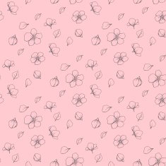 Pastel color floral tile texture Hand N2