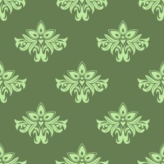 Light green floral seamless pattern N2