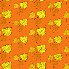 Pattern of birch leaves N2