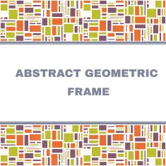 Abstract Geometric Colorful Frame