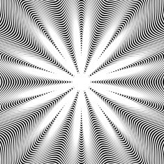 Black and white moire lines vector striped psychedelic backdrop N2