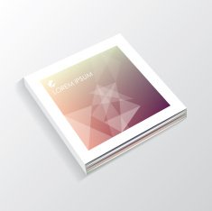 catalog cover design mockup template for corporate identity
