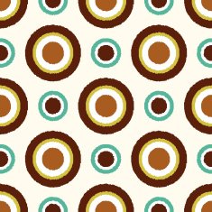 seamless circle dots retro pattern N2