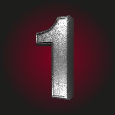 1 metal letter