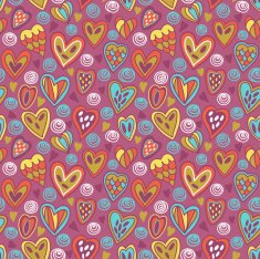 Romantic seamless pattern in vector N2