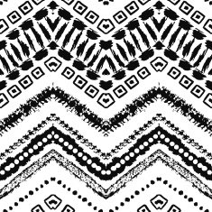 Hand drawn painted seamless pattern Vector illustration N86