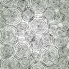 Abstract black and white seamless round texture N2