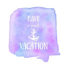 Have a great vacation poster