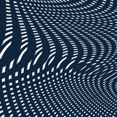 Moire pattern op art background Hypnotic vector backdrop