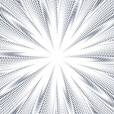 Moire pattern vector monochrome background with trance effect