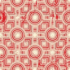 Vintage geometric seamless pattern vector repeat background N12