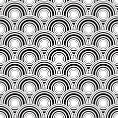 Seamless black and white geometric vector background simple N2