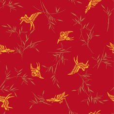 Bamboo bird pattern N4