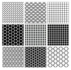 Geometric Monochrome Seamless Background Patterns N5