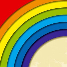 Abstract retro rainbow background Vector illustration