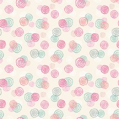 Seamless pattern with abstract flowers N34