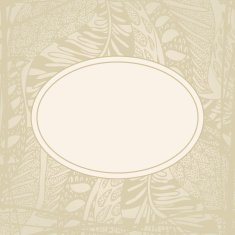 Doodling greeting card with hand drawn feathers