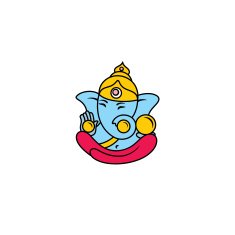 Hindu God Ganesha Vector hand drawn illustration N2