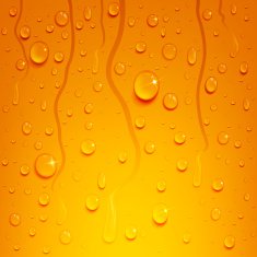 beer background with water drops