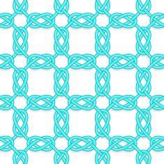 White tangled knots on white N2