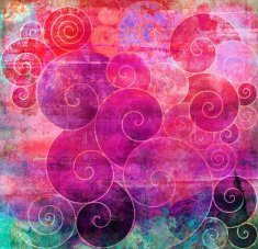 spirals on mixed media N4