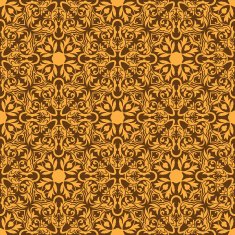 Orange seamless pattern N5