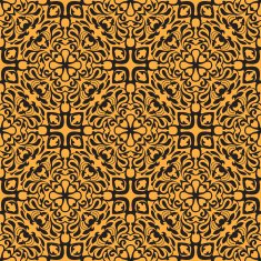 Orange seamless pattern N6