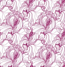 Seamless vector pattern with floral ornament N9