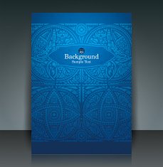 African art brochure flyer design vector N5