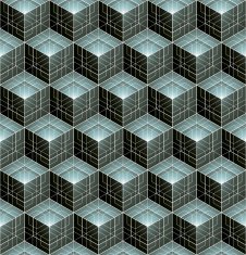Regular contrast textured endless pattern with three-dimensional