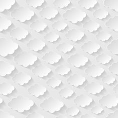 Seamless pattern with paper clouds N2
