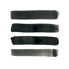 Abstract black watercolor lines for your project