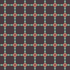 Seamless colorful geometric pattern on dark background N2
