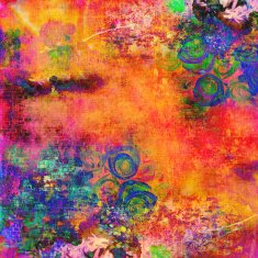 Abstract flower background with vibrant color tones N4