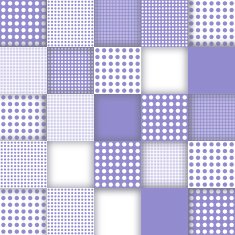 Squared mosaic-textured in blue N2