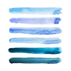 Set of watercolor stripes N4