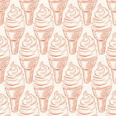 seamless pattern with ice-cream