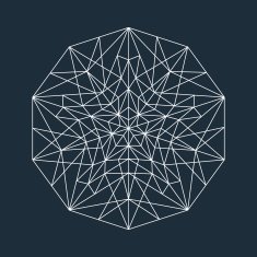 Abstract low poly star